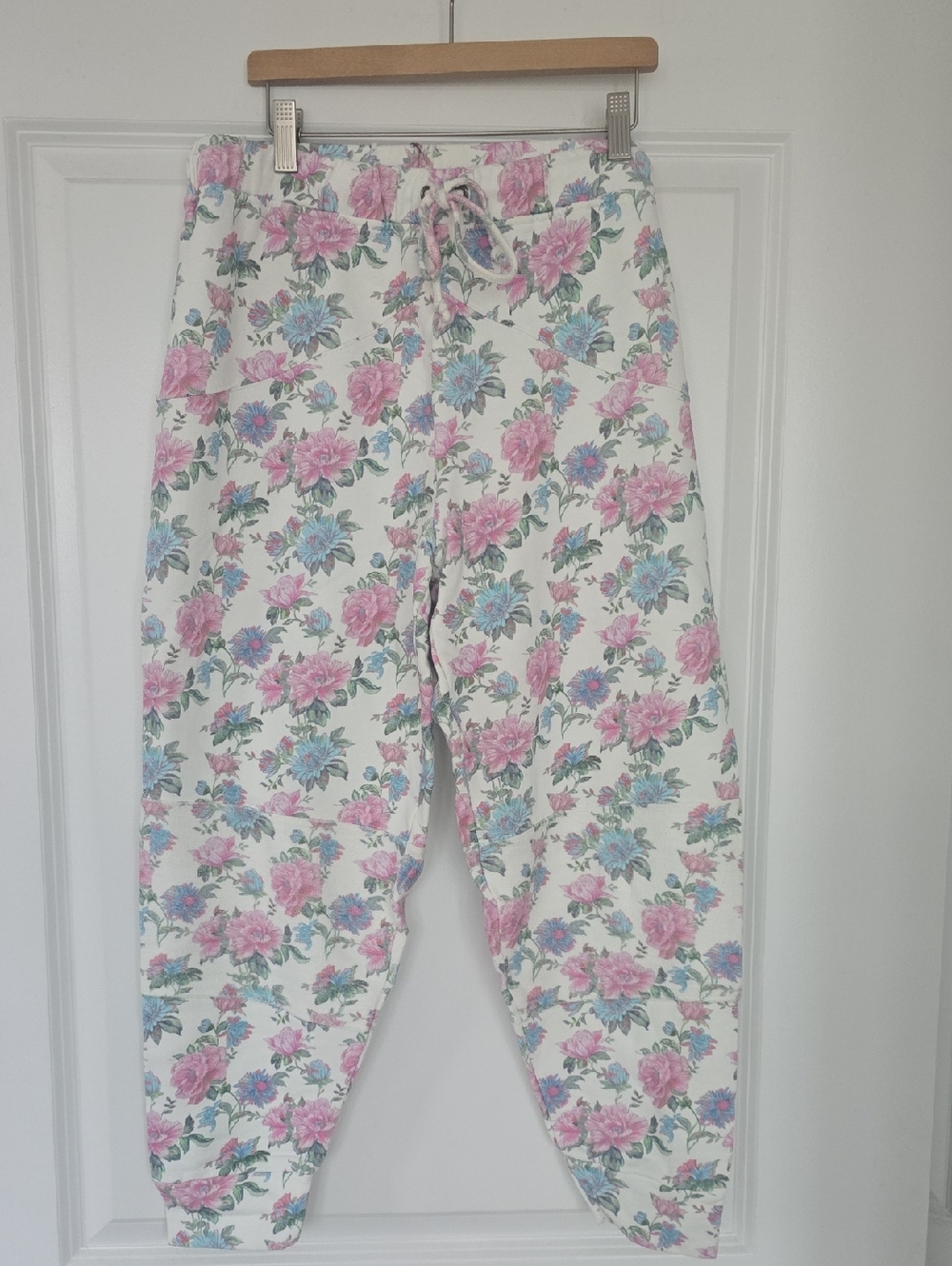 Love Shack Fancy Etty Floral Joggers - Sea Orchid - Picture 2 of 16